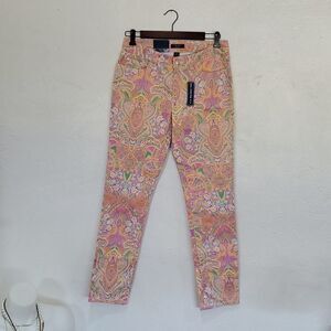 Colorful Paisley Jeans or Pants By Chaps